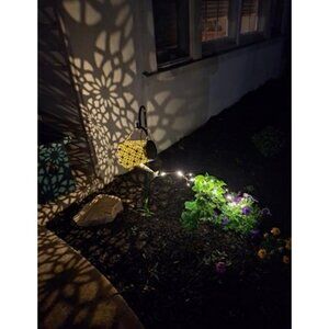 Garden Decor Watering Can Lights, Large Solar Lantern Outdoor Hanging